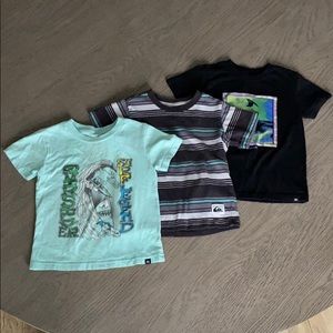Fun set of 3 Quicksilver Boys T-shirts - Size 3T